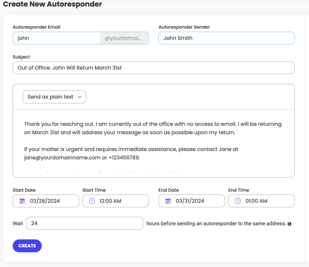 Auto Responder Example How to Setup Email Autoresponders Tutorial - SiteGround Tutorials