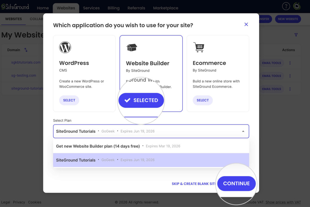 How to Create a New Website on SiteGround - SiteGround Tutorials