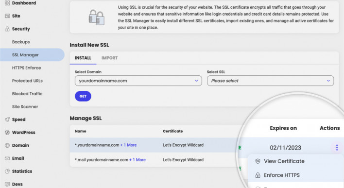 How to manage your SSL certificates in Site Tools - SiteGround KB