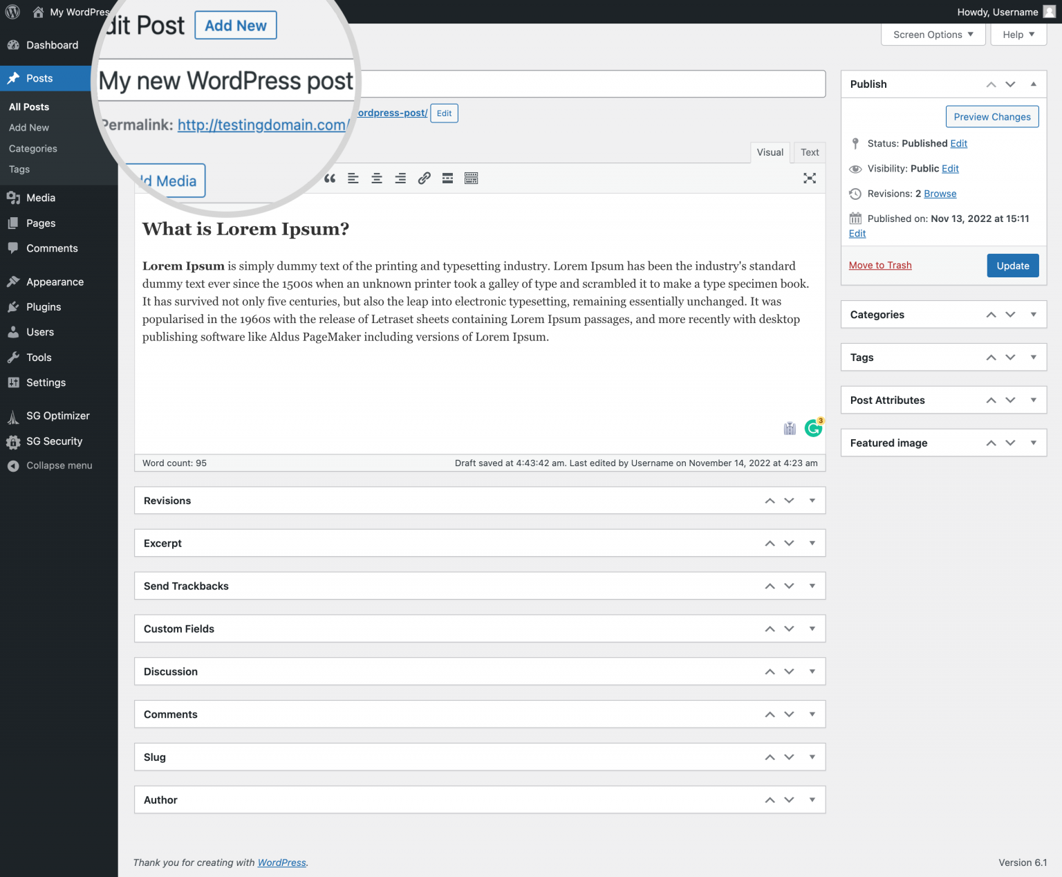 How to Create a Post in WordPress - SiteGround Tutorials