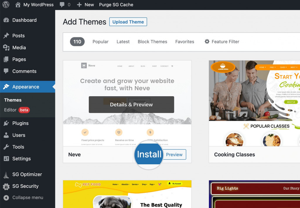 How to Install WordPress Themes - SiteGround Tutorials