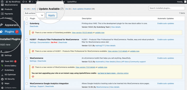 How to update your WordPress plugins? - SiteGround Tutorials
