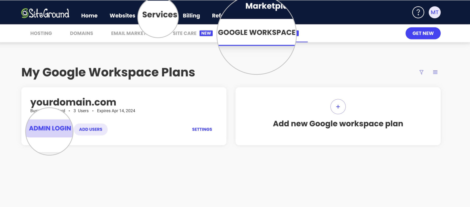 Work Space Log In How do I log into my Google Workspace account? - SiteGround KB
