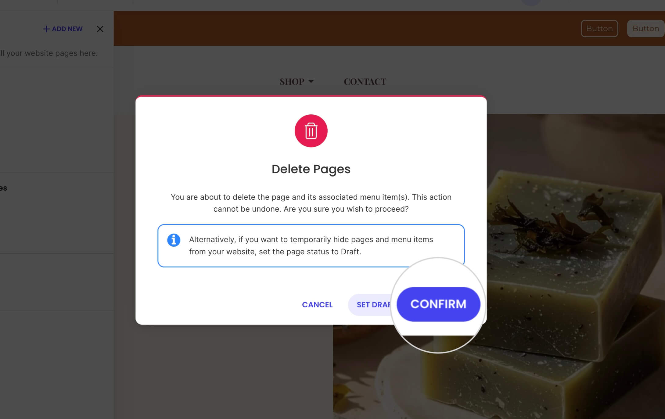 How to delete a page - SiteGround KB
