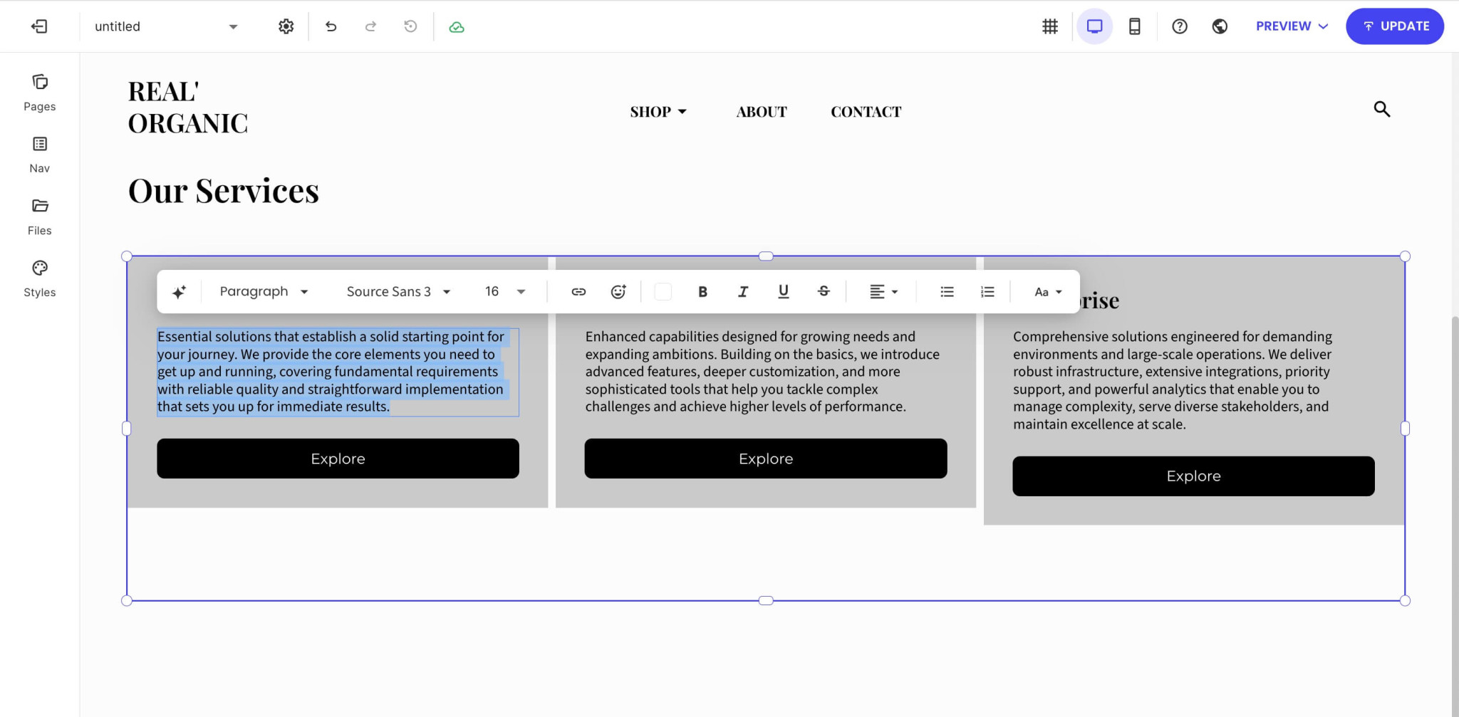 How to add content to a page - SiteGround KB