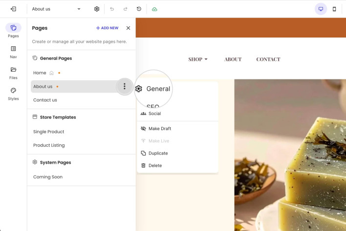 Example Page Modification How to edit a page - SiteGround KB