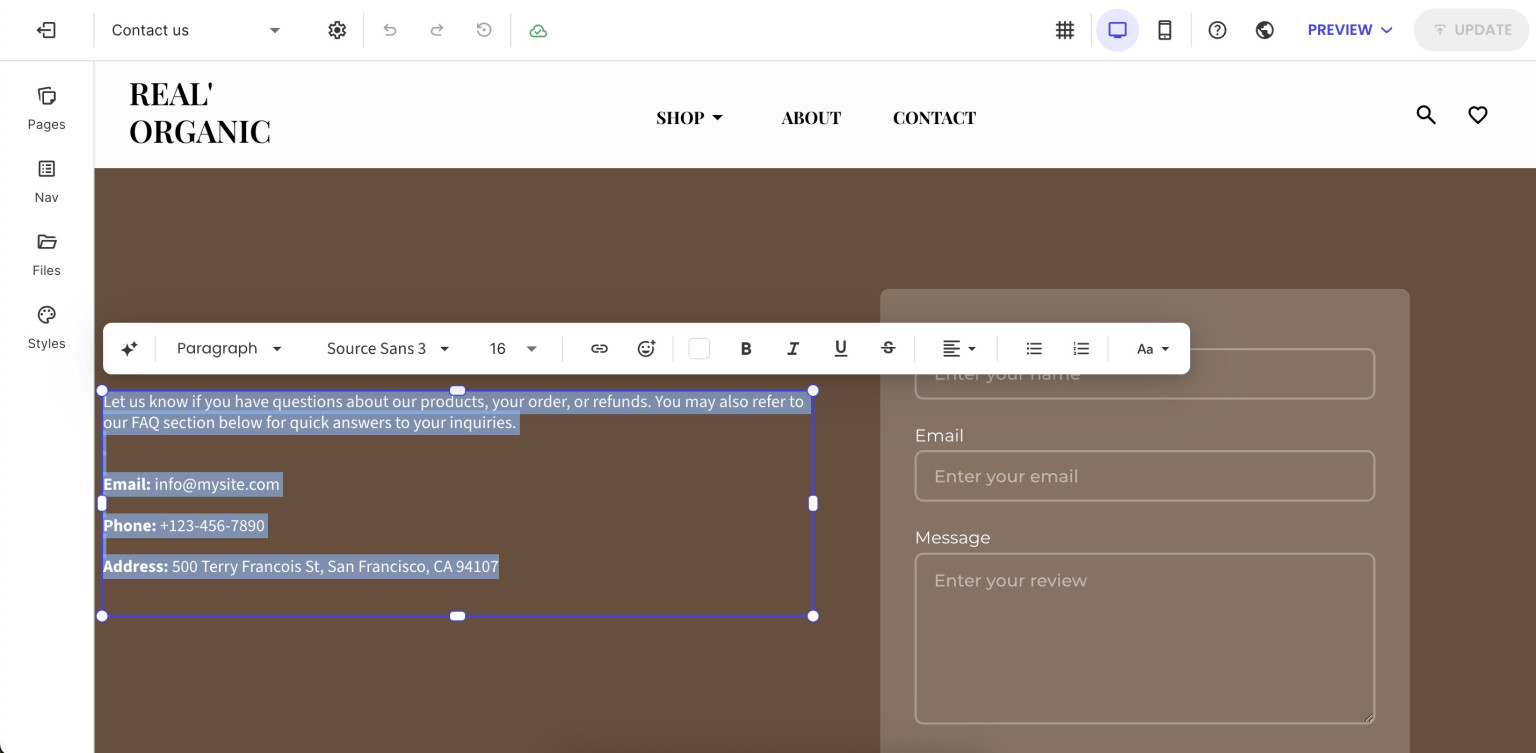 How to Edit and Format Text on Page - SiteGround KB