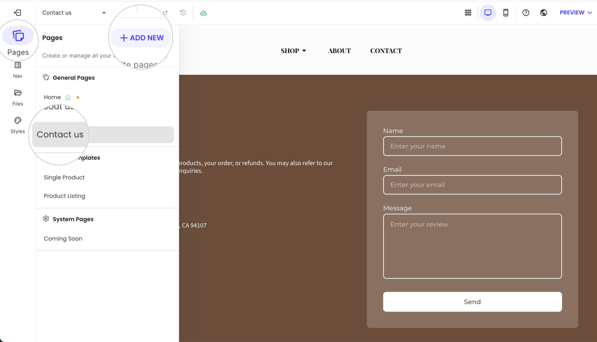 How to add content to a page - SiteGround KB