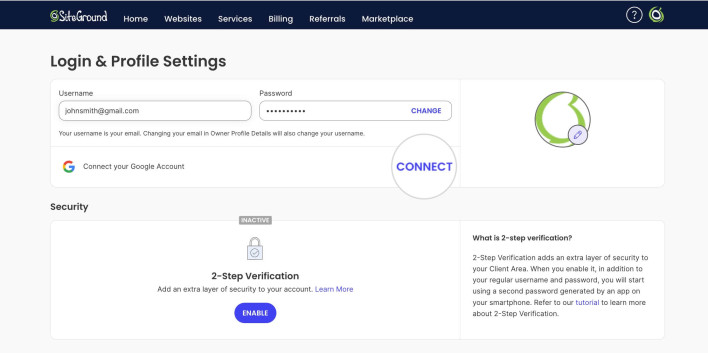 How to Log Into Your SiteGround Client Area with Your Google Profile ...