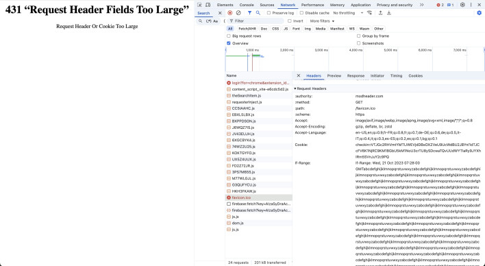 How to Fix HTTP Error 431 “Request Header Fields Too Large” - SiteGround KB