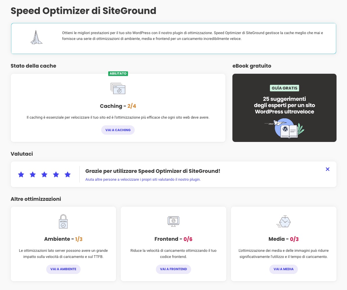 Tutorial sul Plugin Speed Optimizer - SiteGround Tutorial
