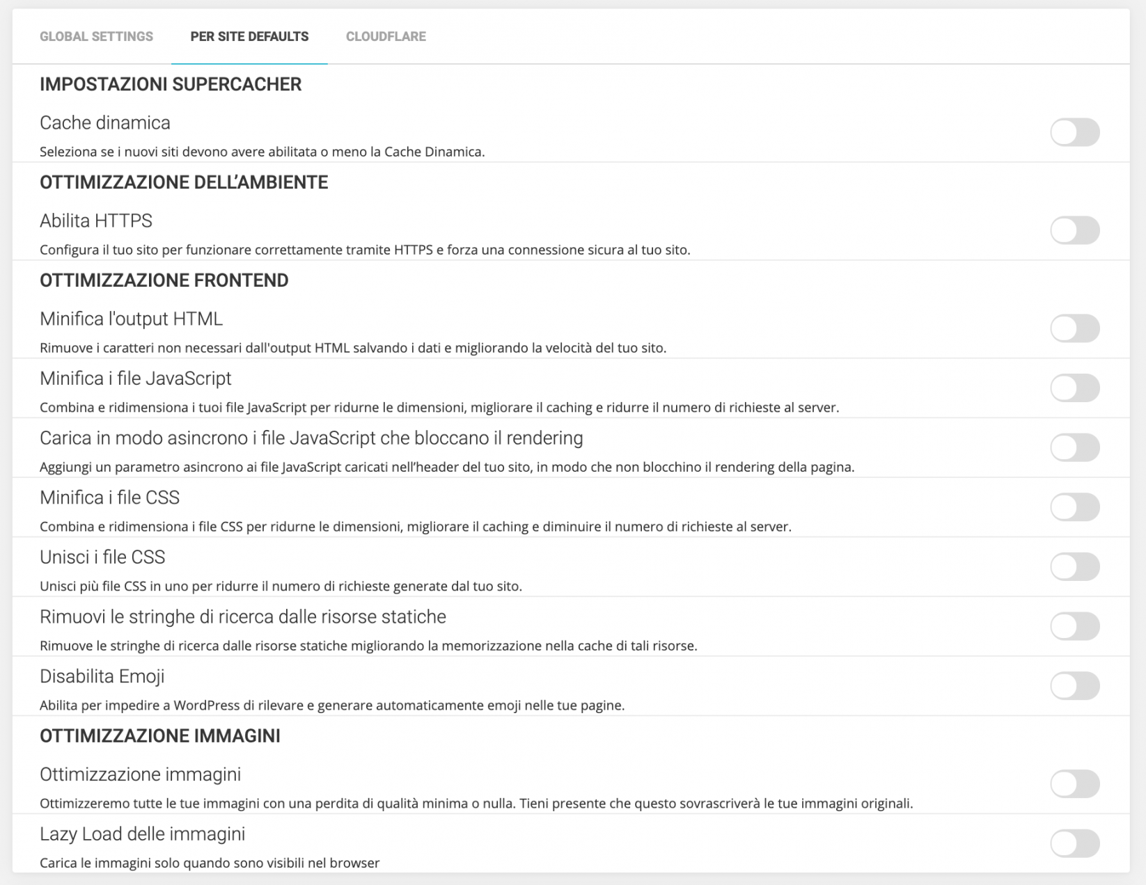 Impostazioni Multisite in Speed Optimizer - SiteGround Tutorial