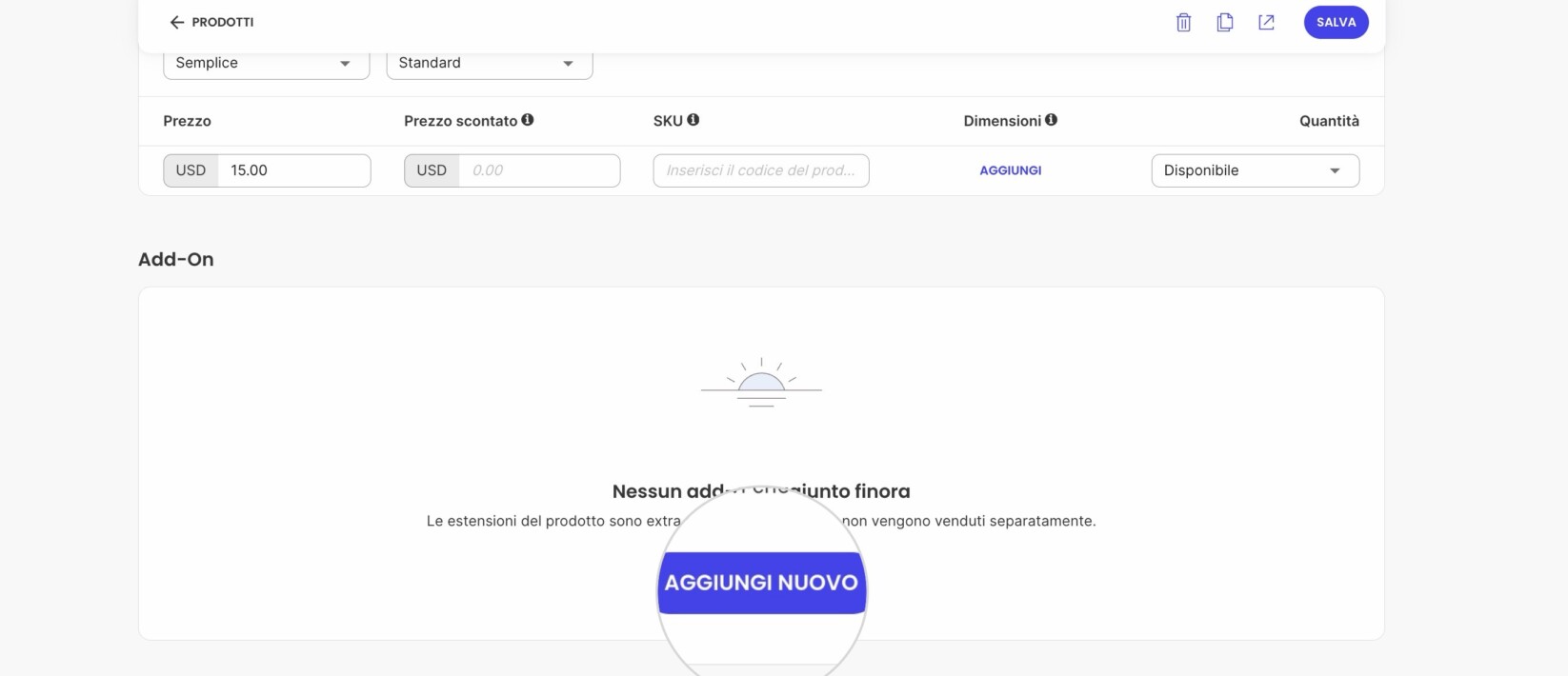 Agguingi nuovo add-on