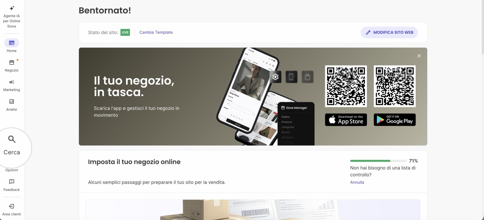 Apri semplicemente Site Admin e clicca sull'icona Ricerca nel menu a sinistra.