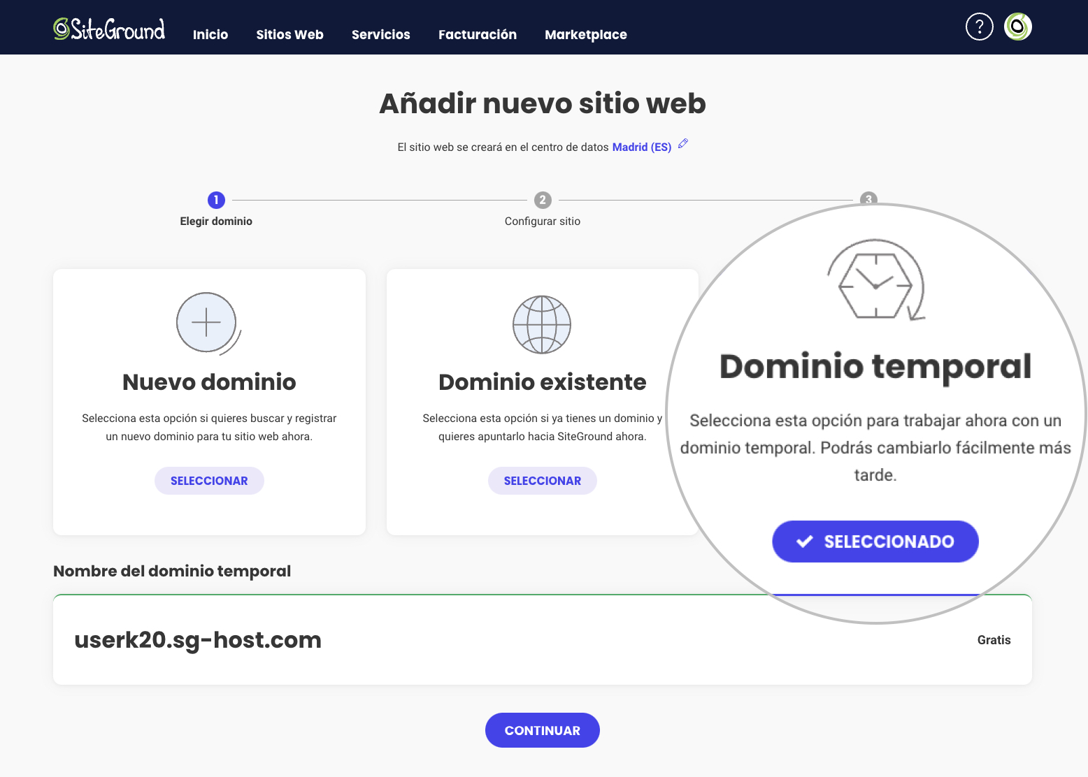¿Qué es un dominio temporal? - BC de SiteGround