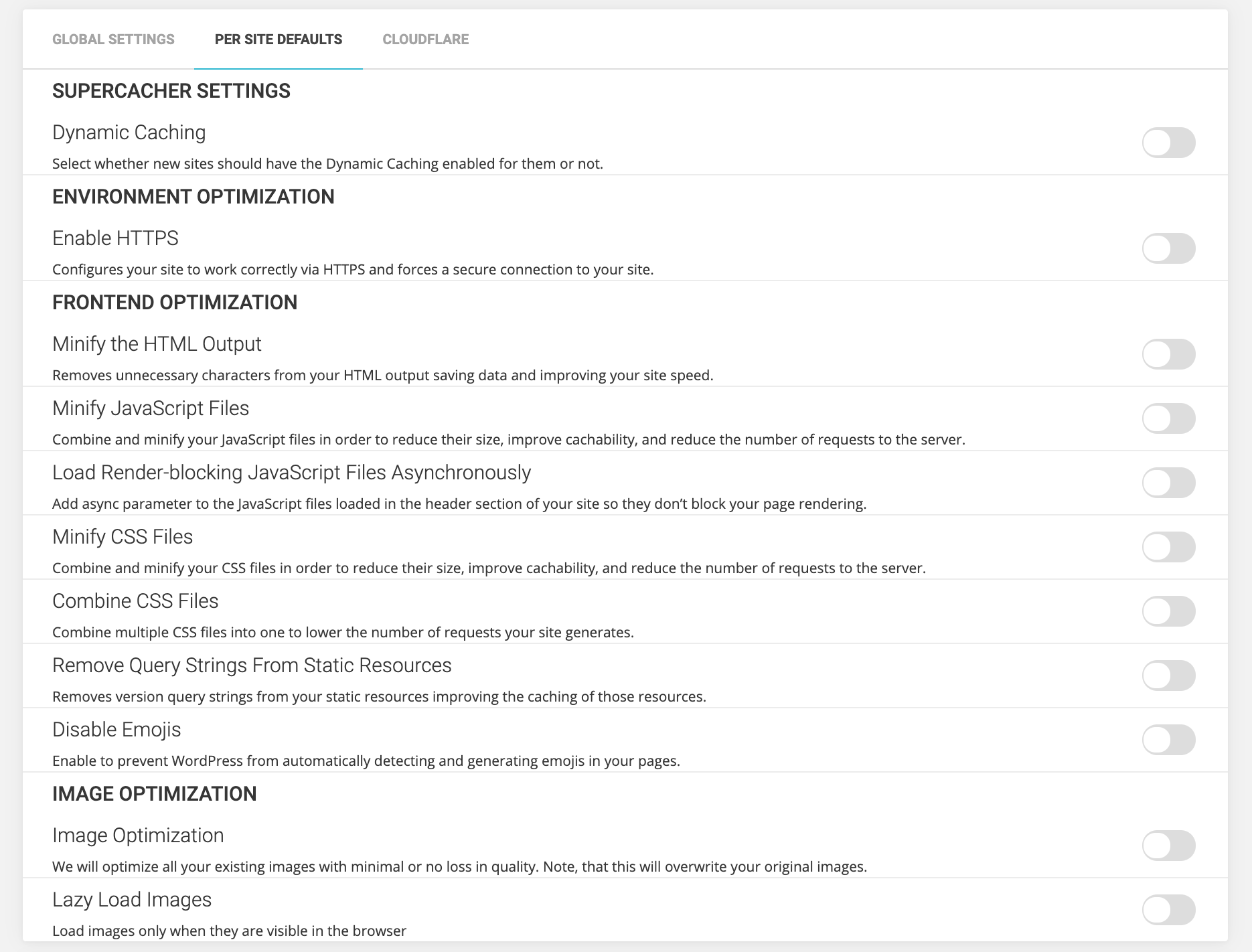 Opción de multisite en Speed Optimizer - SiteGround Tutoriales
