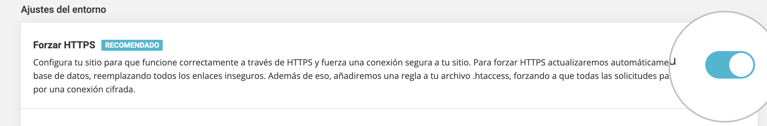 Controles de entorno en Speed Optimizer - SiteGround Tutoriales