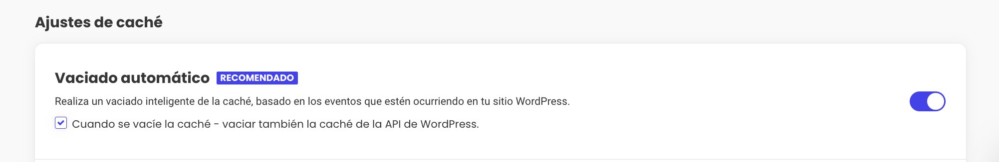 Caché en Speed Optimizer - SiteGround Tutoriales