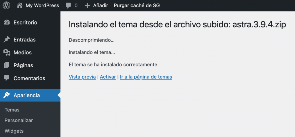 Cómo instalar temas de WordPress - SiteGround Tutoriales
