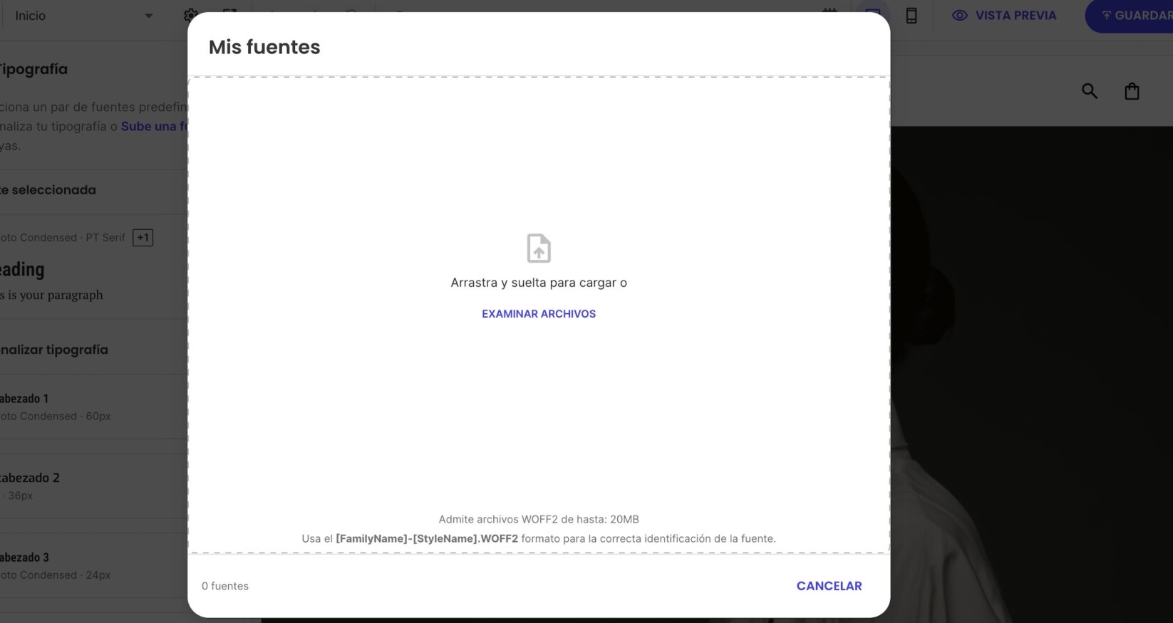 Examinar archivos