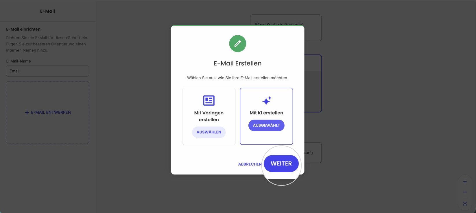E-mail estallen mit KI