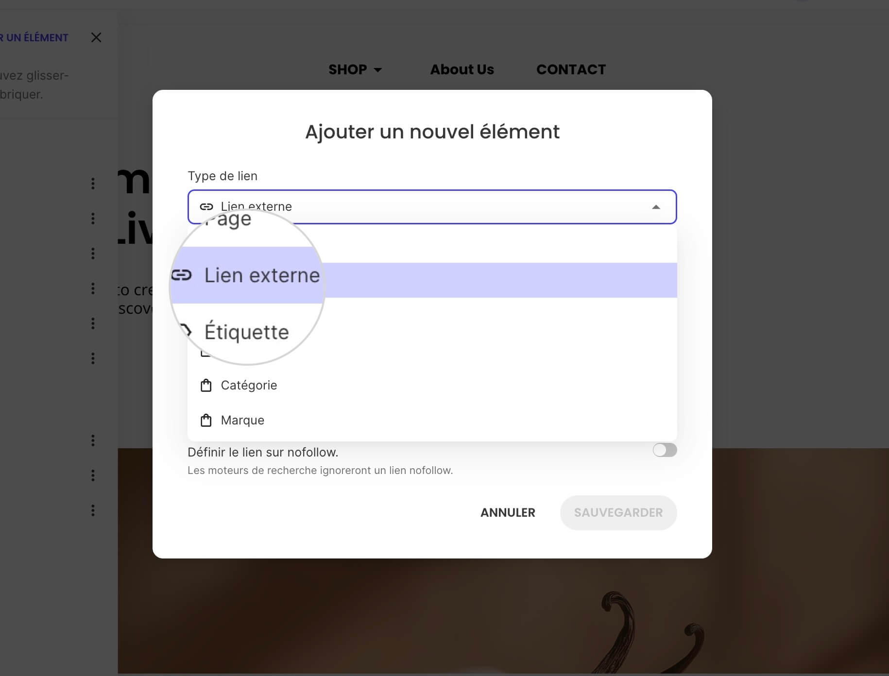 Comment ajouter des liens vers des pages externes dans le menu ...